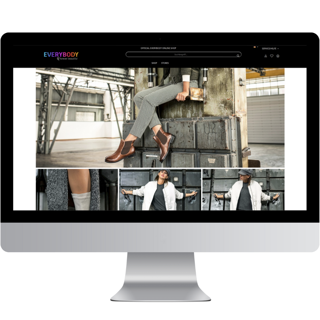 EVERYBODY Shoes GmbH – Webdesign Referenz Rosenheim